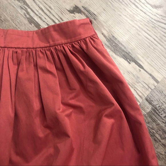ZARA Salmon Strawberry Pink Midi Modest Skirt - Picture 5 of 5
